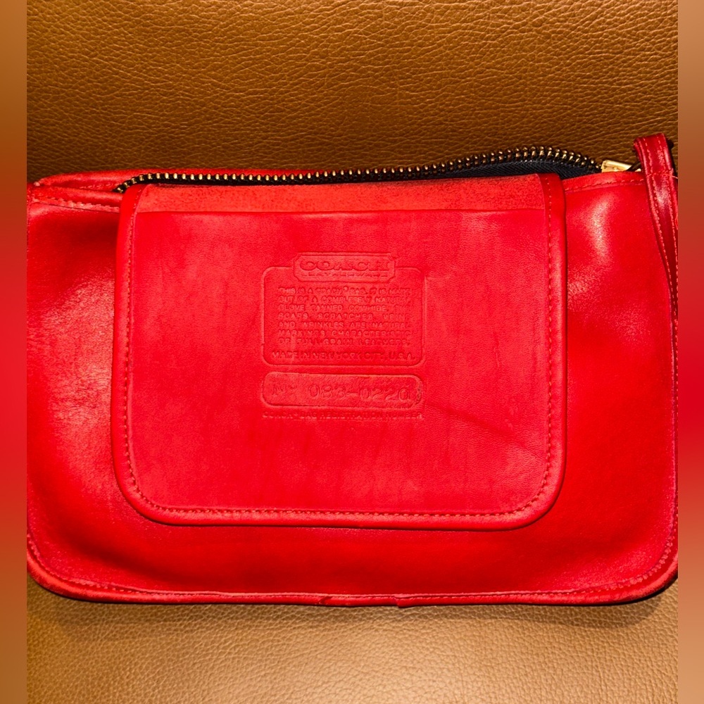 Vintage Coach Leather Clutch - Picture 3 of 7